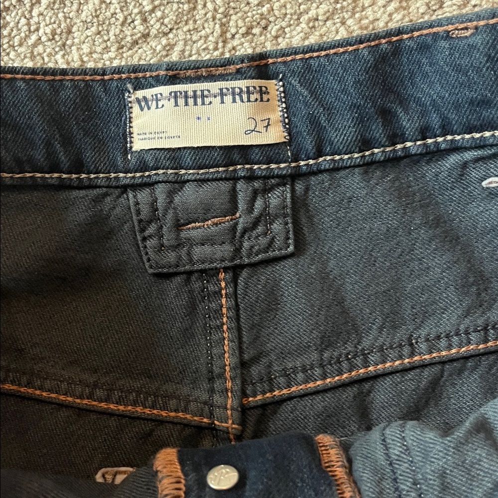Free People Blue Jay Belted Boyfriend Jeans Baggy size 27 NWT - Picture 8 of 13